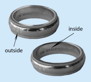 Silver Spinning Mani Ring