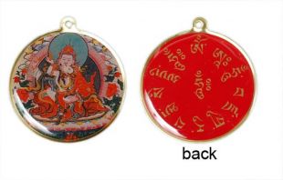  Deity Pendant - Guru Rinpoche with Consort