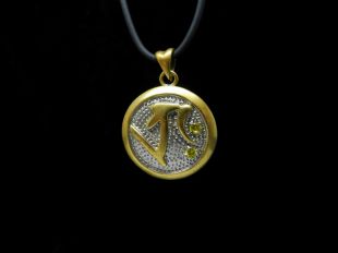 5 Buddha syllable pendant