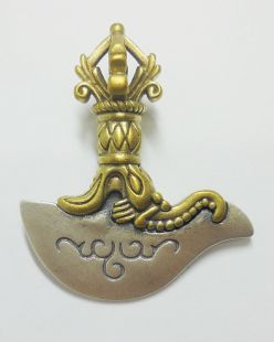 Sterling silver Kartri (Diku) Small pendant