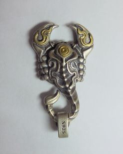 Sterling silver scorpion pendant