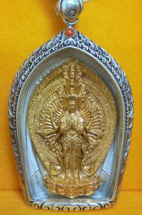 Sterling Silver Pendant Avalokitesvara