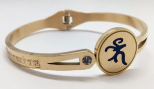 Medicine Buddha mantra Bracelet (gold color)