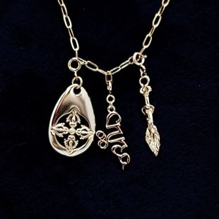 Golden D/dorje Pendant